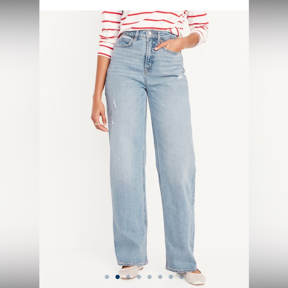 Old Navy Sky-Hi Wide Leg Jeans